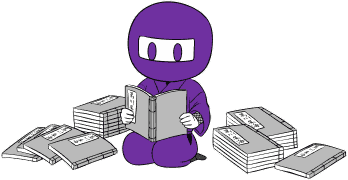 メールマガジンを読む忍者