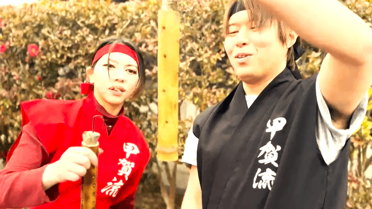 打竹&火縄づくり体験